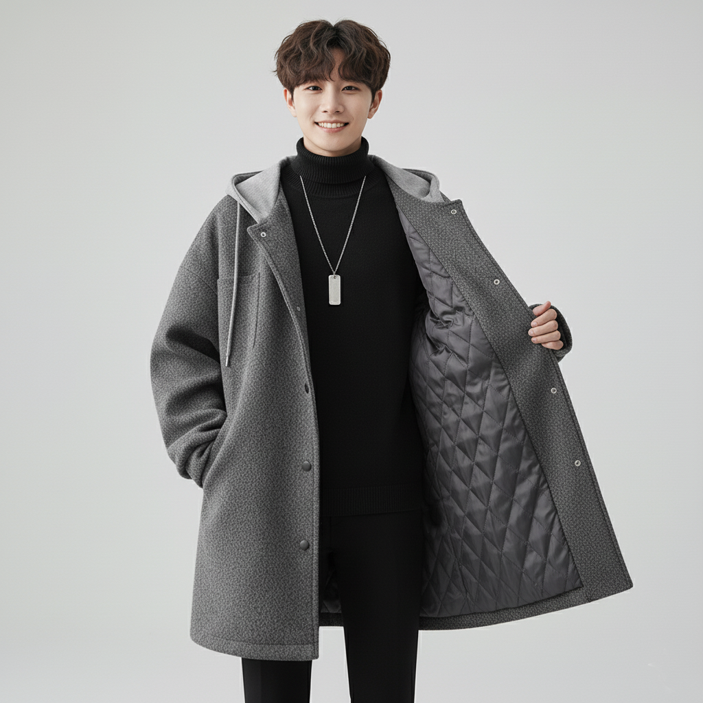 킹앤조이 피브스 캐주얼 후드 자켓 점퍼(퀼팅안감) 58,000원