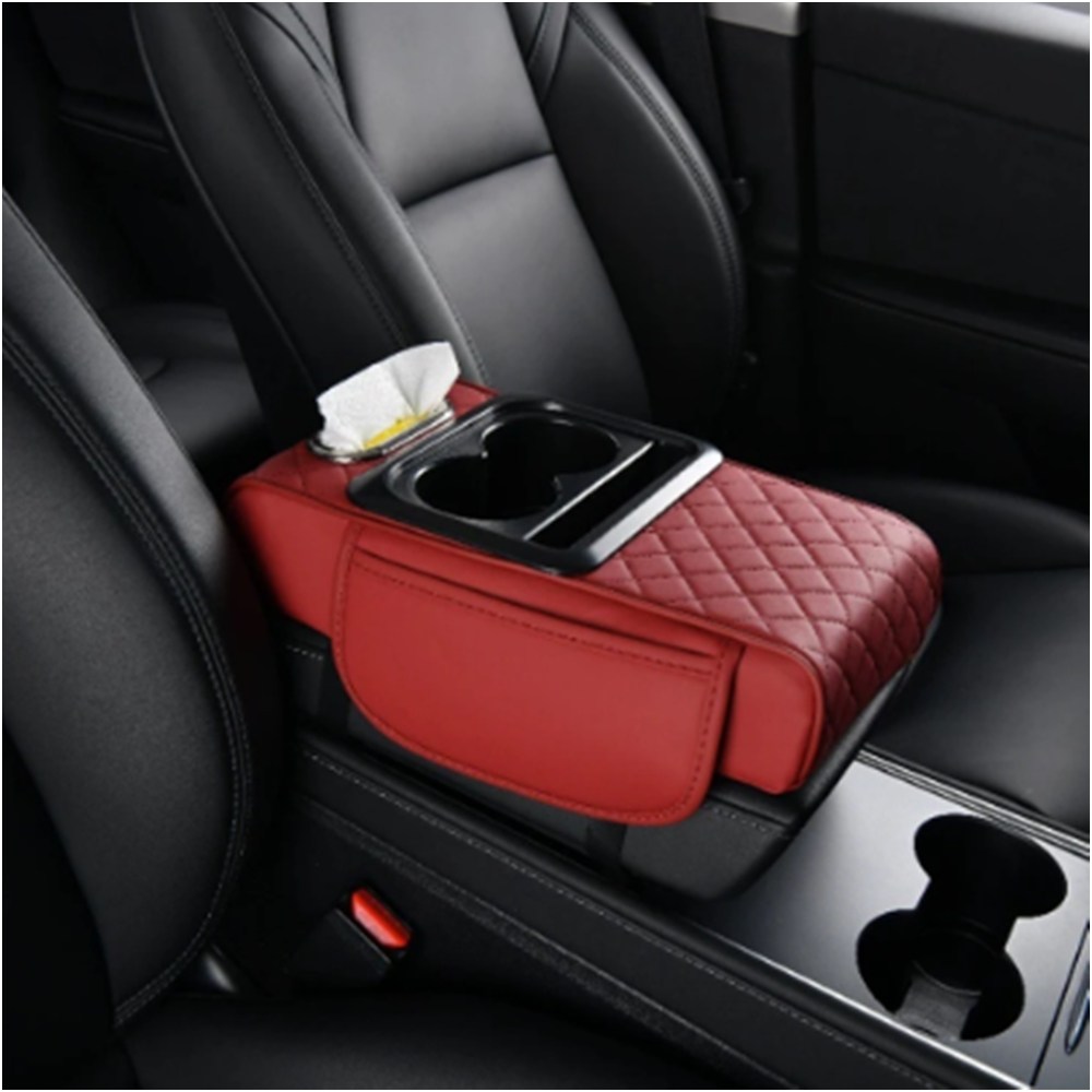 알테쉬 자동차 팔걸이 멀티 콘솔쿠션 컵홀더 휴지 핸드폰 거치대, 레드 6,200원