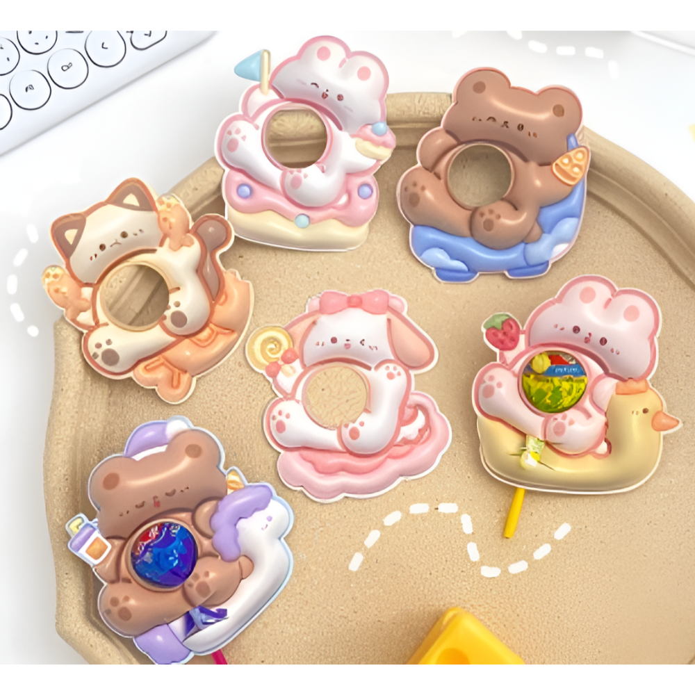 일상채움 동물 캔디페이퍼 포장지 막대사탕꽂이 6종, 30개, 혼합색상 5,200원