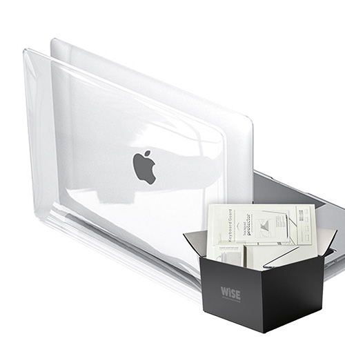 와이즈 맥북에어 13인치 M2 풀세트(투명 하드 케이스 + 투명 키스킨 + 트랙패드 필름 + 어댑터 케이스) A2681(M2) 44,600원