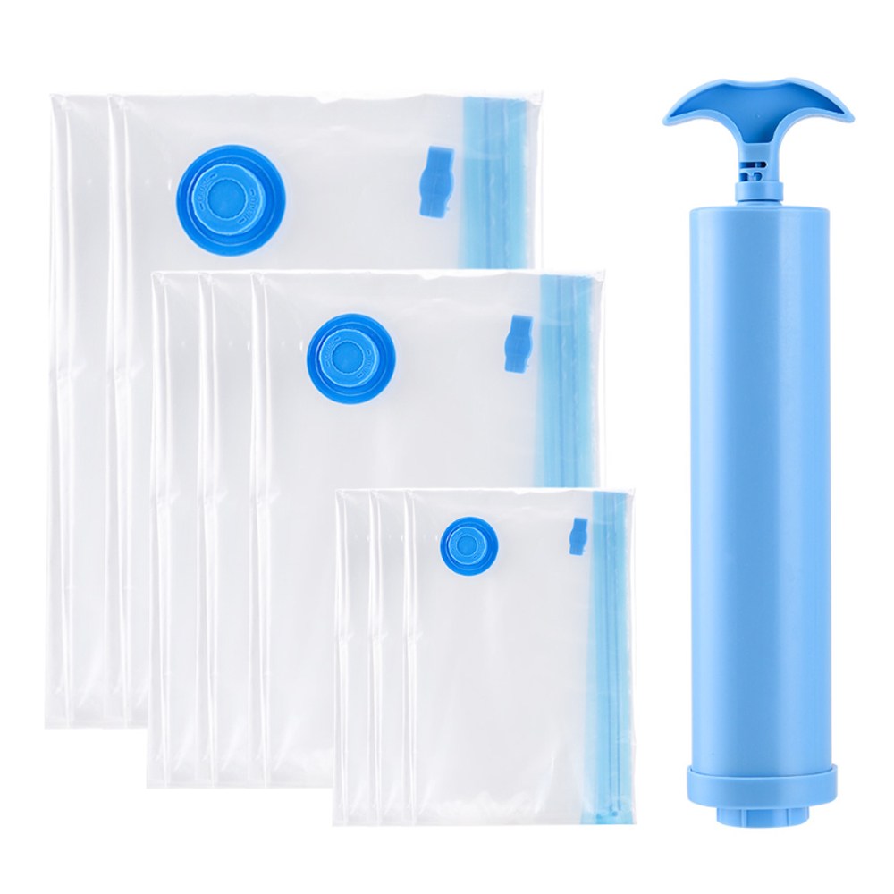 Zaxnouvi 이불 의류용 압축팩 대용량 진공 압축파우치 8P+전용 펌프 15,810원