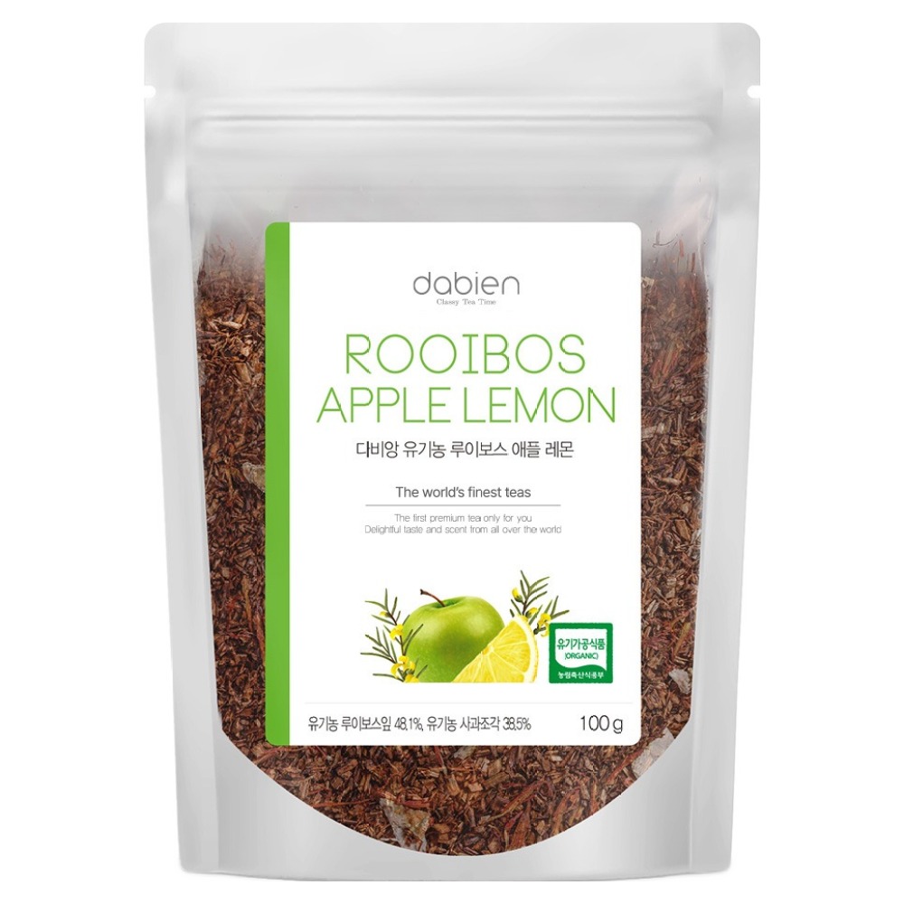 다비앙 유기농 루이보스 애플 레몬 잎차 11,300원