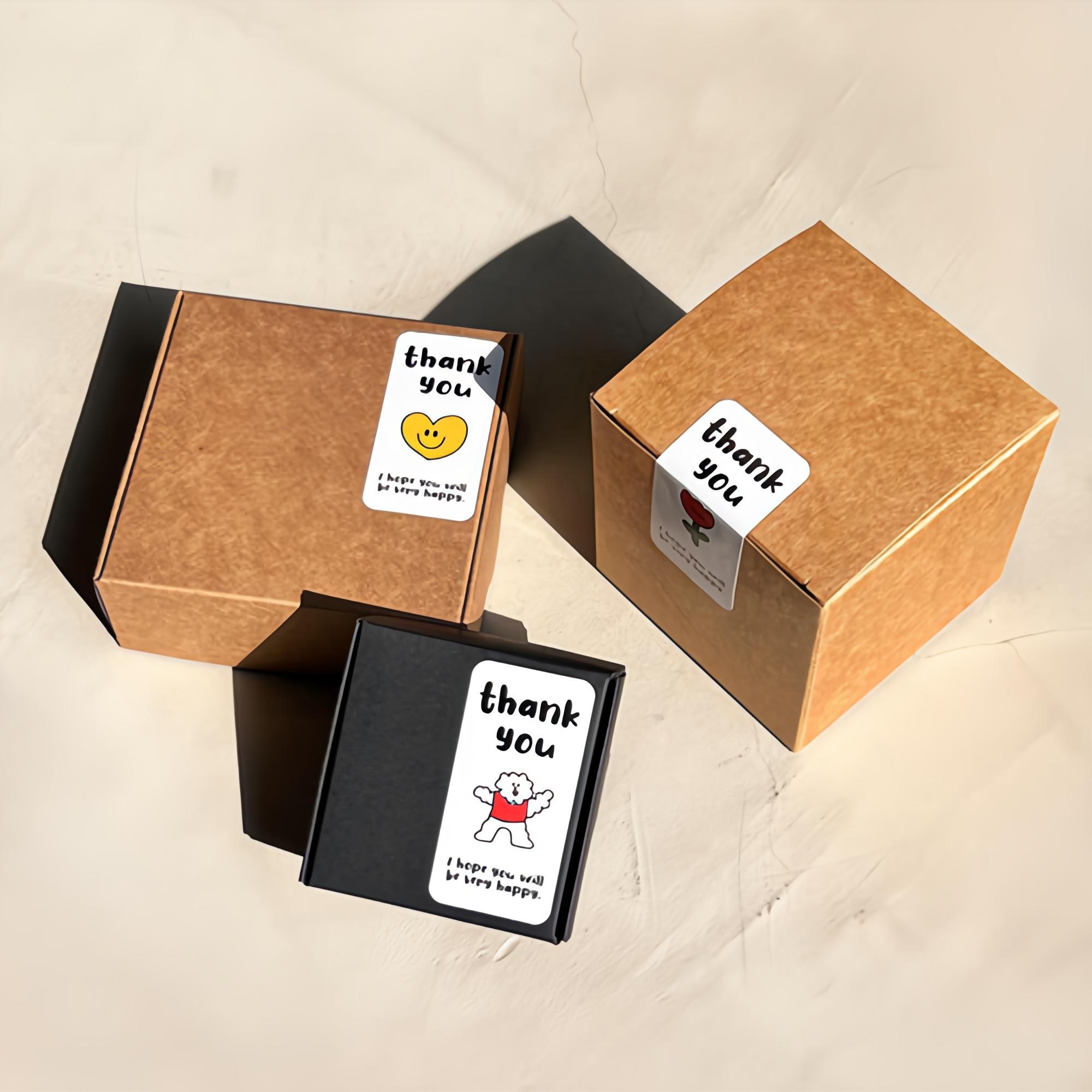 리드홈 포장 데코 스티커 땡큐 컬러 100개입 3 x 6 cm 3,900원