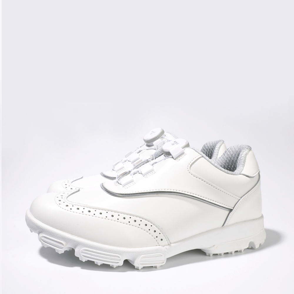 엠엔엑스15 여성용 키높이 스파이크 가죽 윙탑 보아 스파이크리스 골프화 MG027 139,000원