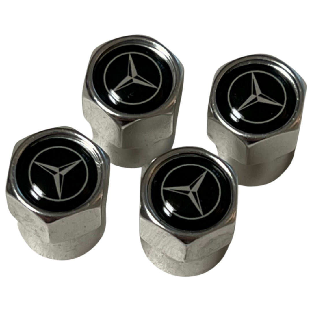 벤츠 Mercedes Benz 타이어 밸브캡 에어캡 구찌캡, 실버, 4개 12,000원