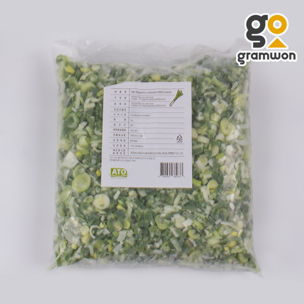 대파 슬라이스 10KG(1kgX10봉) 냉동 라면 곰탕 파기름용 볶음밥 27,990원