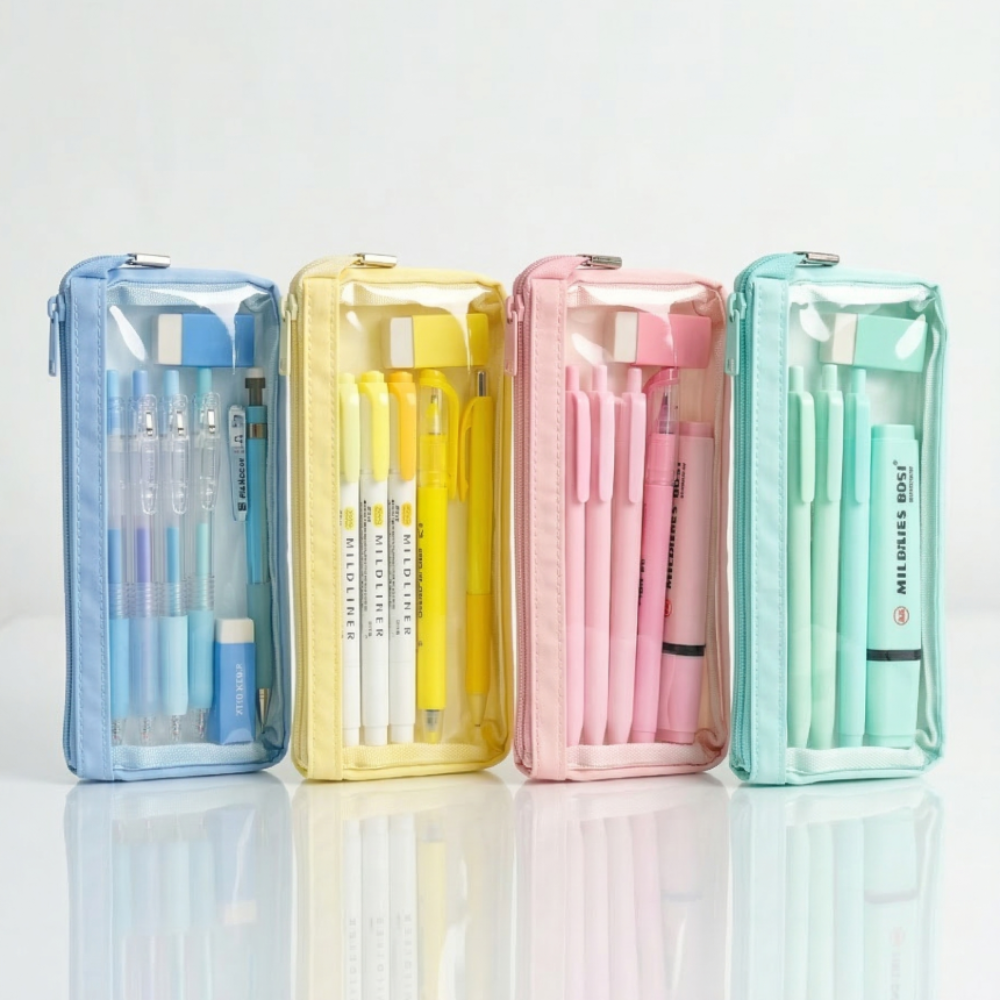 에이플러스랩 투명 PVC 파스텔  펜케이스 파우치 7,900원
