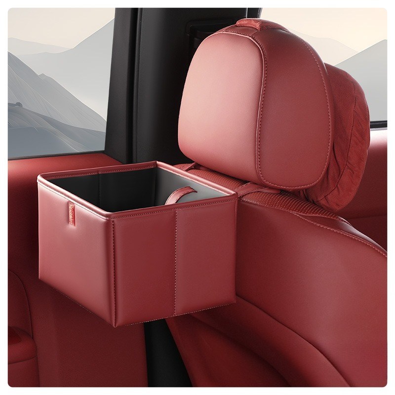 베베어스 차량용 쓰레기통 앞좌석 뒷자석 수납함 휴지통, 레드 19,900원