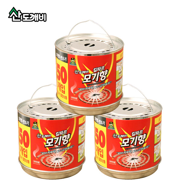 산도깨비 킬파프 모기향 50P 캔 연소기포함 18,000원