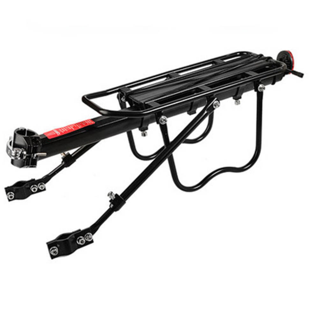 락브로스 자전거 짐받이 후미랙 알루미늄 리어랙 적재대 75kg 하중지원, 알루미늄 블랙, 1개 43,900원