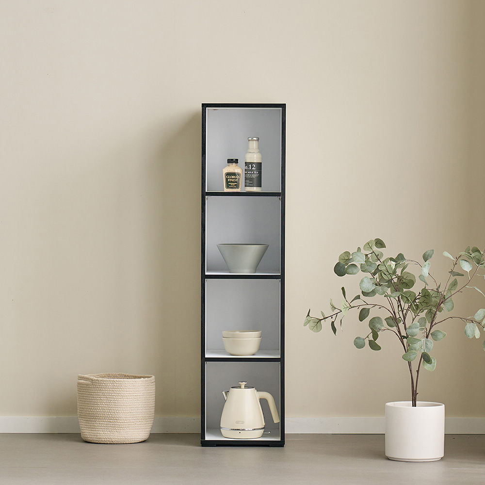 라자가구 모비오 주방 수납 4단 오픈형 틈새장 렌지대 방문설치 101,050원