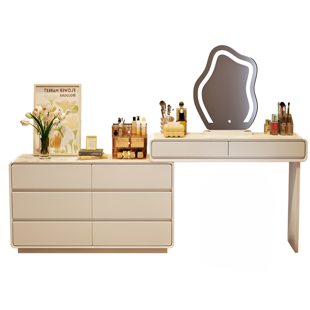 데일리유즈 확장형 화장대 LED 조명 거울 서랍장 세트 395,000원