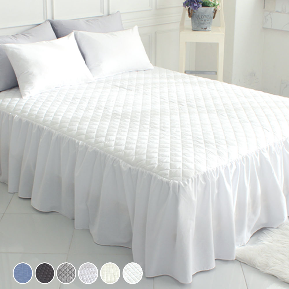 자요 국내산 면 스위트 누빔 스커트형 침대커버 (S/SS/D/Q) 35,900원