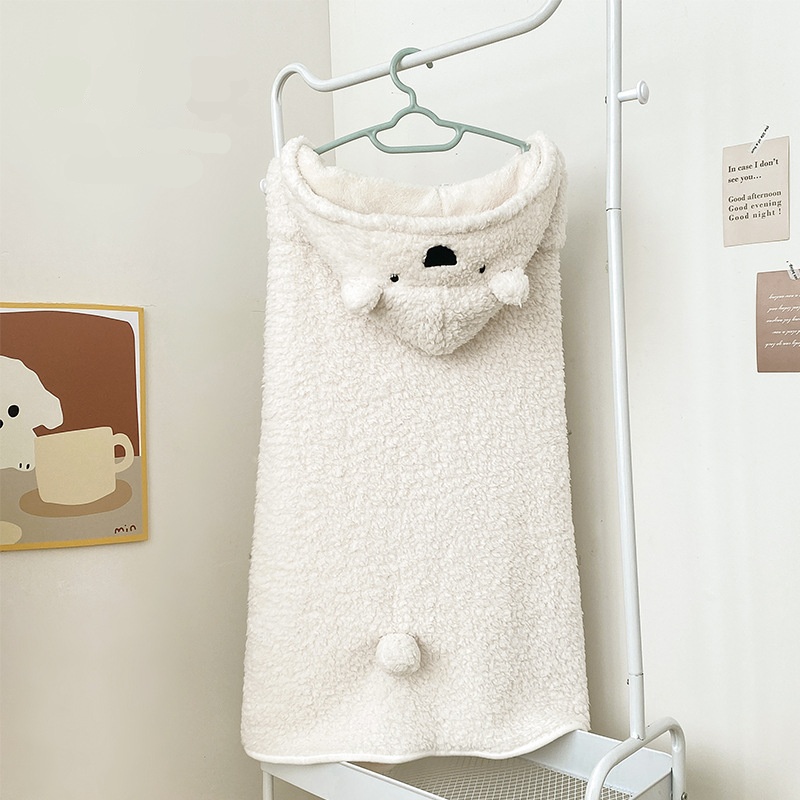 룰루홈 뽀글 곰돌이 후드 담요 입는담요 망토 블랭킷 3colors 15,900원