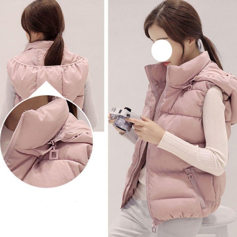겨울 따뜻한 여성 초경량 패딩 조끼 데일리 보온 퀄팅 여자 점퍼 38,700원