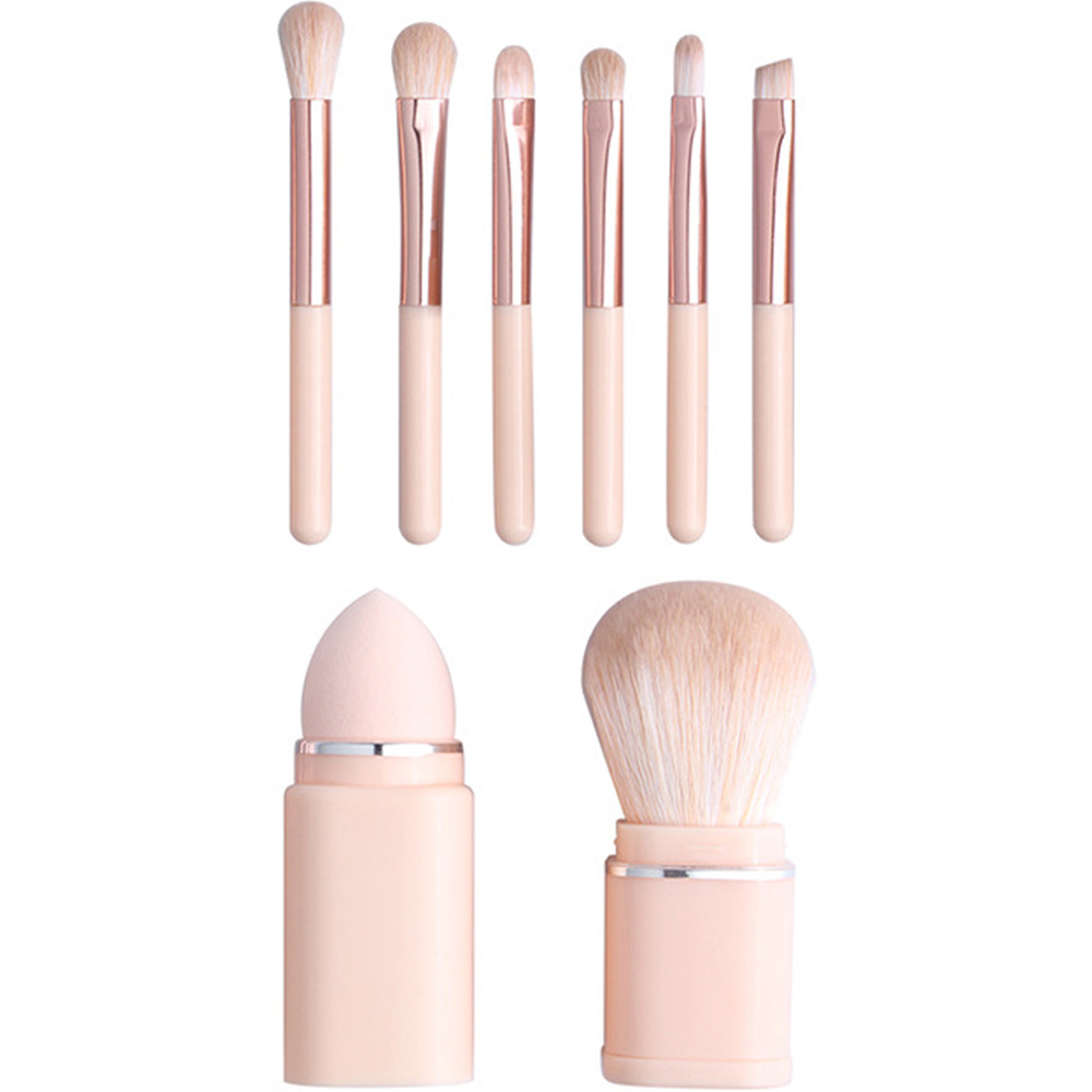 데일리프렌즈 미니 사각 메이크업 브러쉬 8종 세트, 스킨, 1세트 7,200원