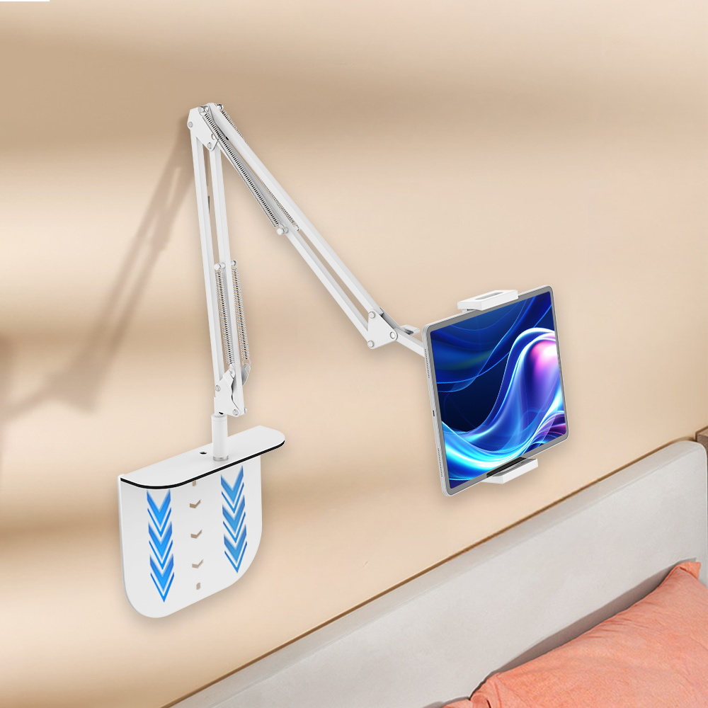 모센모 히든 접이식 스마트패드&스마트폰 더블 스프링 침대 자바라 거치대, 1개, 화이트, MSM-JA2508A 15,900원