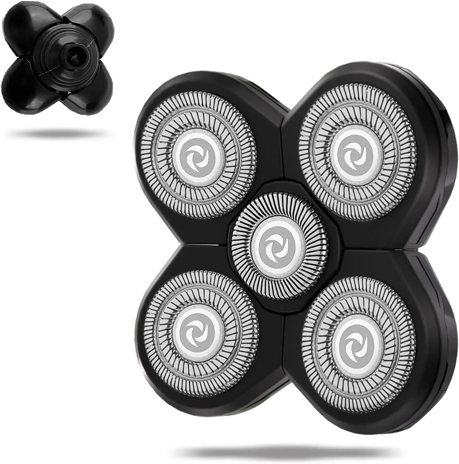 대머리 남성을 위한 5중날 면도기 교체 헤드 블레이드 커버가 있는 세척이 간편한 전기 23,000원