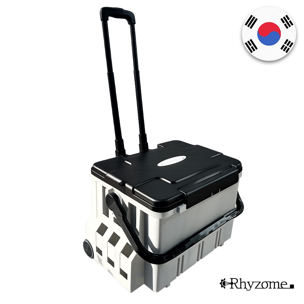 리좀 피싱 태클박스 캐리어 국내산 낚시 선상 루어 민물 바다 바퀴 원투 올인원, 1개, 블랙/카키 119,000원