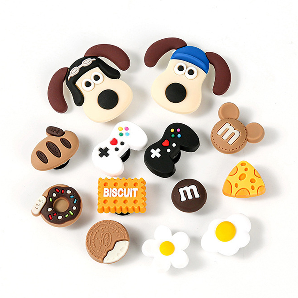 귀여운 강아지 친구들 신발 꾸미기 캐릭터 파츠 14p 세트 4,380원