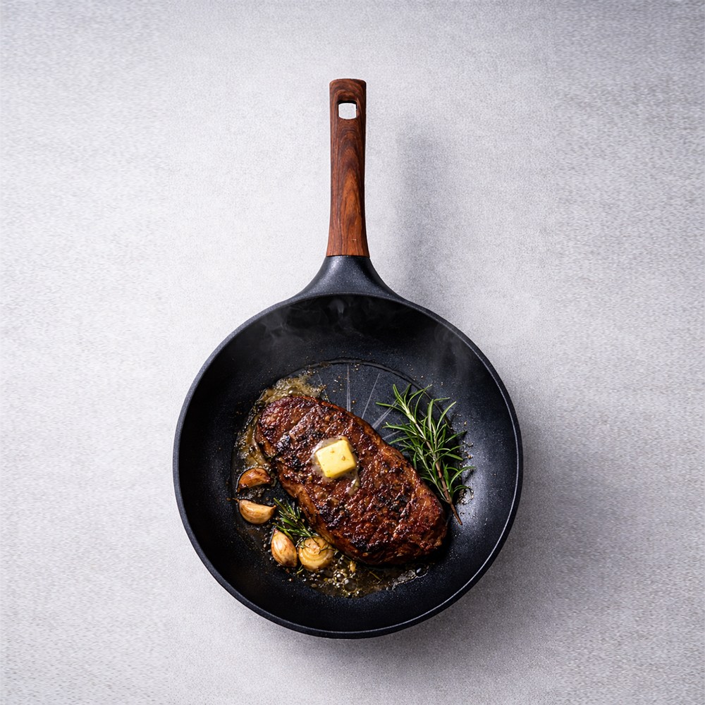 키친아트 IH 인덕션 후라이팬, 1개, 궁중팬 28CM, 블랙 14,900원