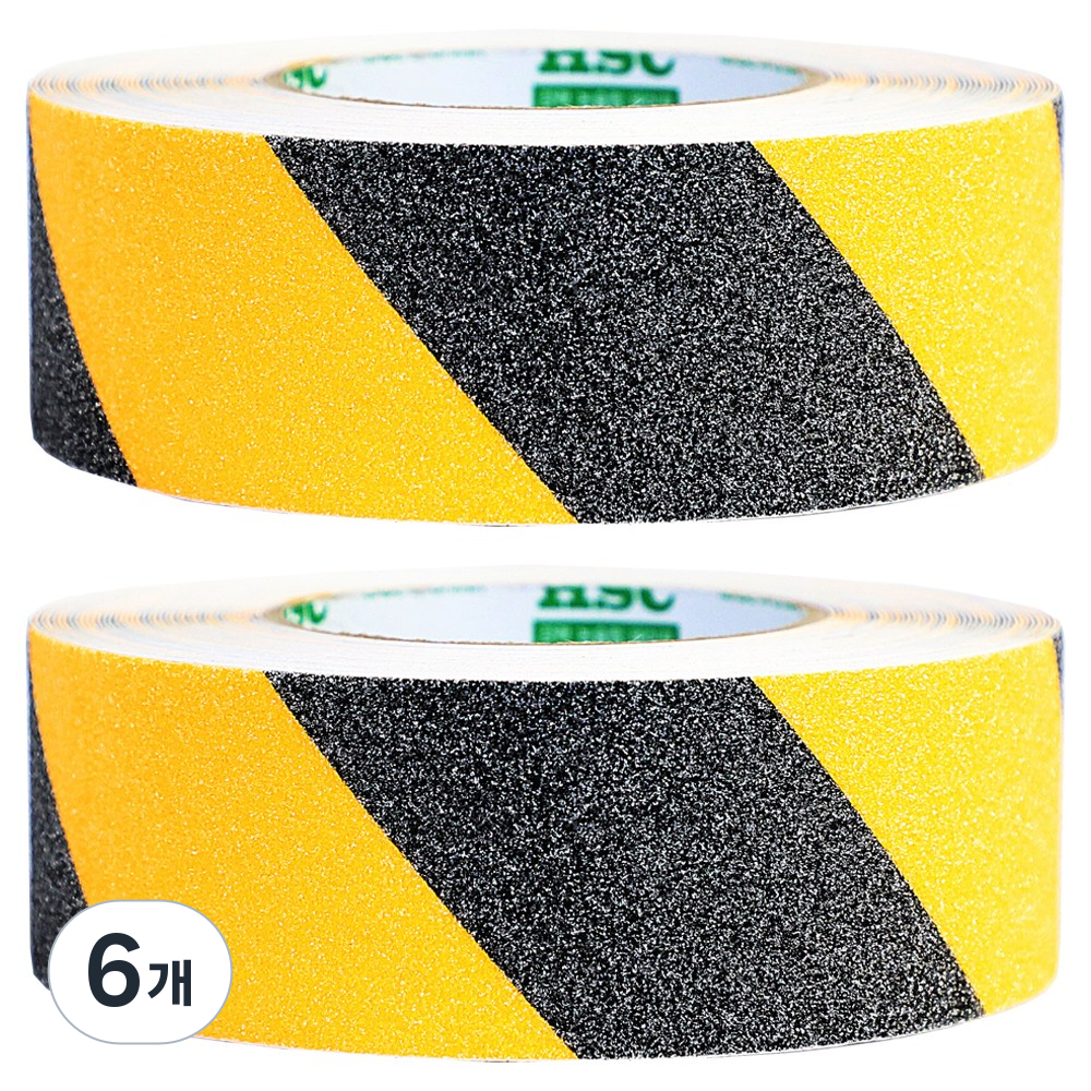 한신케미칼 미끄럼방지 논슬립테이프 안전사선 50mm x 15M, 6개 56,700원