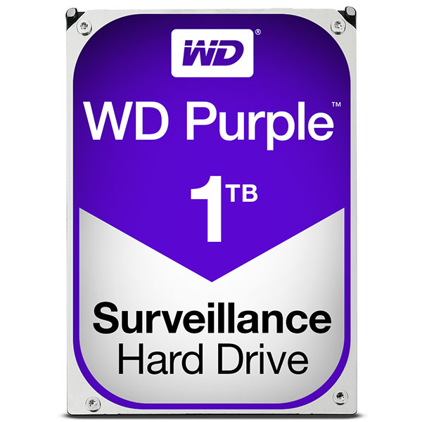 웨스턴디지털 WD11PURZ Purple 정품 1TB 3.5인치 5400RPM SATA3 HDD 하드디스크 영상 감시 보안 CCTV 녹화기 NVR DVR 메모리 고용량 저장장치 215,000원