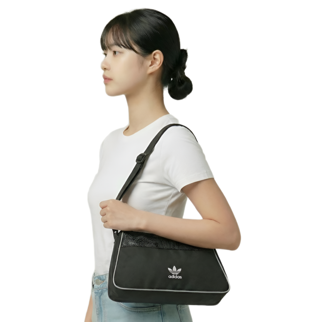아디다스 미니 숄더백 겸 크로스백 수납 많고 가벼운 에어라이너 데일리 여성 가방 블랙 47,700원