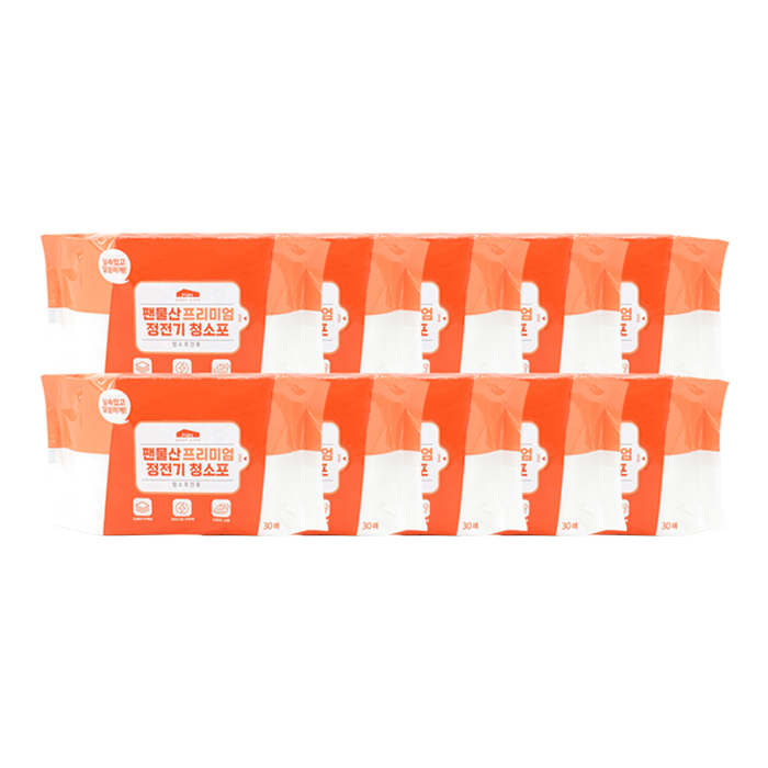 팬물산 정전기 청소포 30매, 10개 10,420원