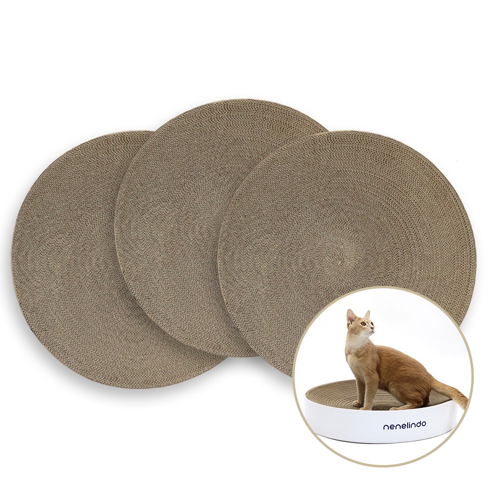 네네린도 고양이 원형 평판 초대형 스크래쳐 18,900원