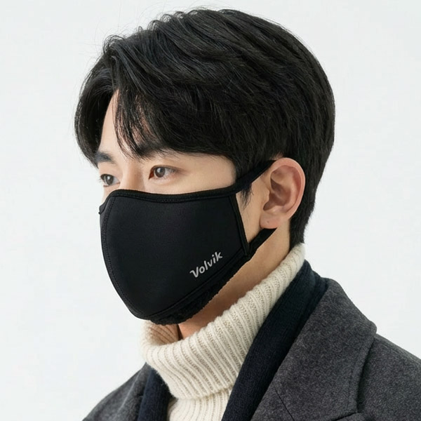 볼빅 레이어드 에어홀 골프 방한 마스크, 블랙, 1개 24,900원