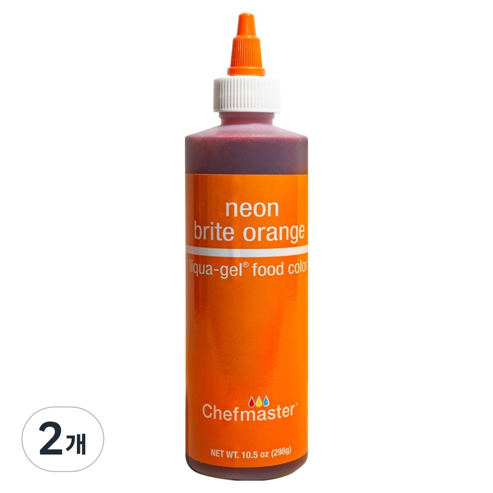 셰프마스터 리쿠아젤 수용성 식용색소 네온브라이트오렌지, 298g, 2개 29,780원