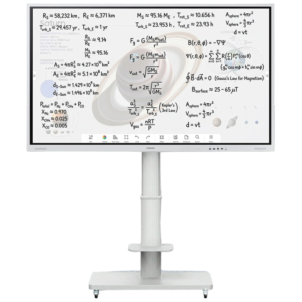 삼성전자 플립 프로 프리미엄 전자칠판 스마트 학습보드 학원 학교 강의실 터치 디스플레이, 방문설치, 이동형 스탠드, Flip Pro, 75인치 4,439,000원