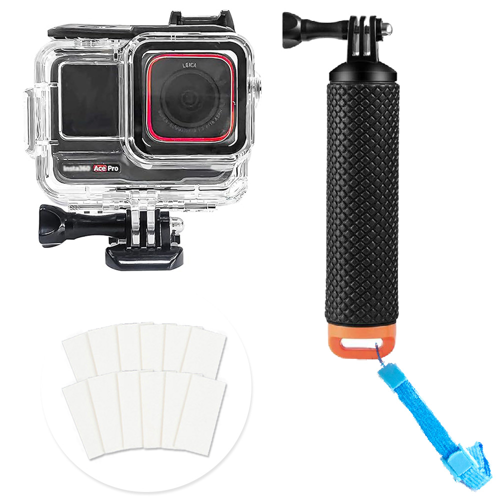 인스타360 ace pro 에이스 프로 1/2 방수하우징 케이스 + 플로팅 핸드 그립 부력봉 + 김서림방지킷 19,000원