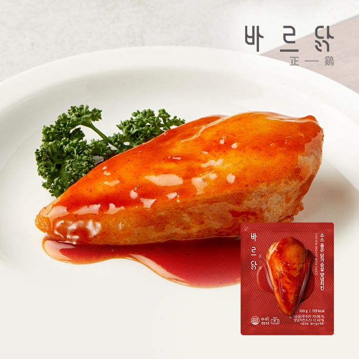 바르닭 소스품은 닭가슴살 양념치킨맛, 100g, 7개 20,100원