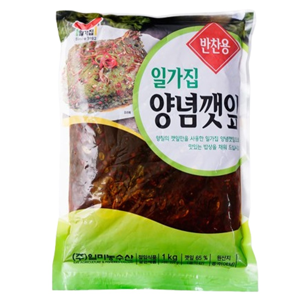 일가집 양념깻잎 1kg 깻잎무침 절임 장아찌 시장반찬 26,640원