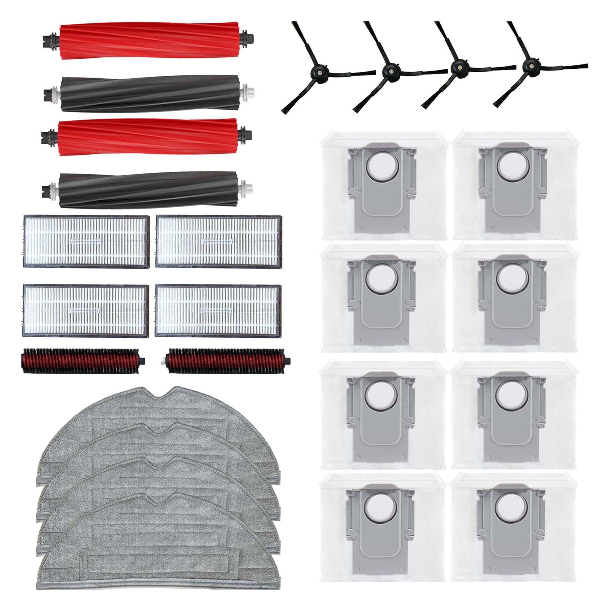 오피스토어 ULTRA 소모품 먼지 필터 메인브러쉬 물걸레 리필 세척 사이드 먼지봉투 6종 세트, 1세트, 로보락 S8PRO 36,540원