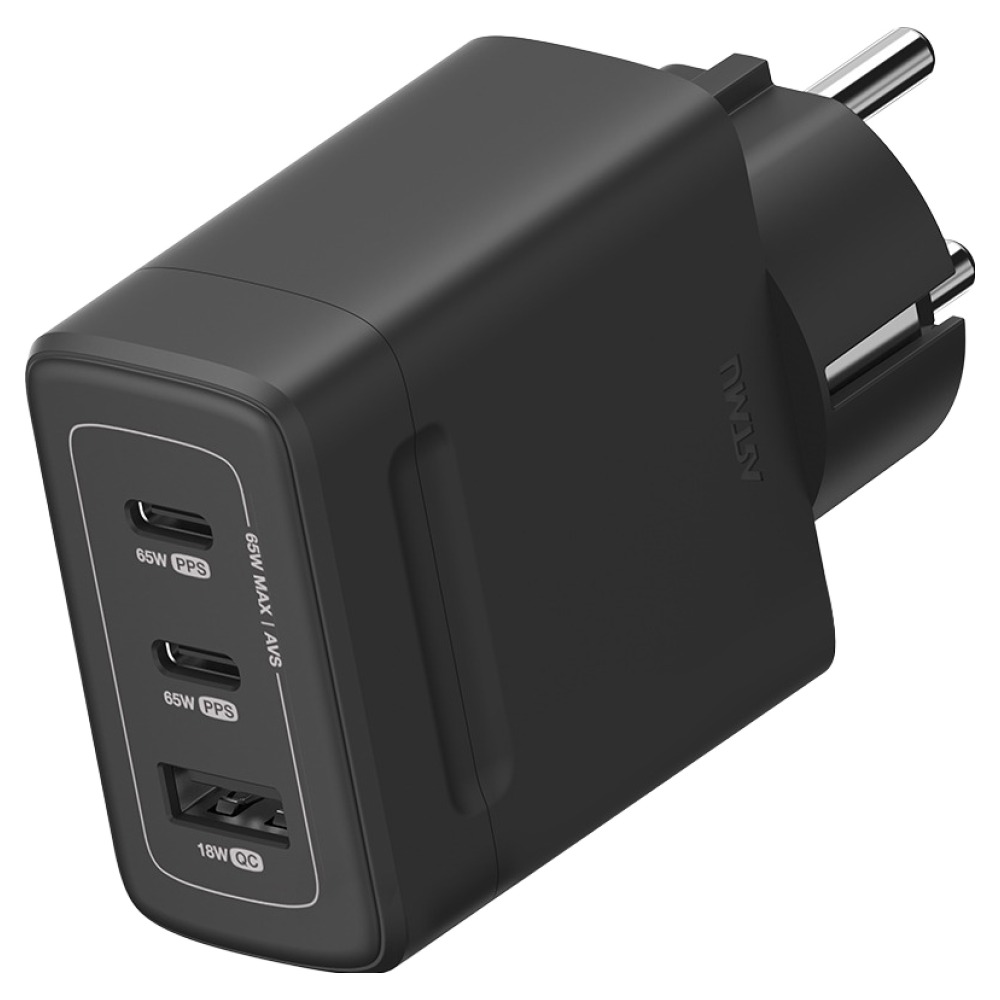 아트뮤 PD 3.2 65W AVS GaN 접지 멀티 초고속 충전기 GB652, 1개, 블랙 23,700원