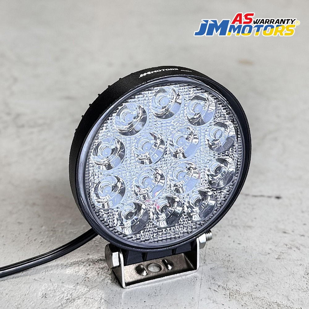 [6개월 AS 보증] LED 써치라이트 10~80V 화물차 작업등 후미등 안개등 / 14구 원형 집중형 (JMS-R42S), 1개 12,900원