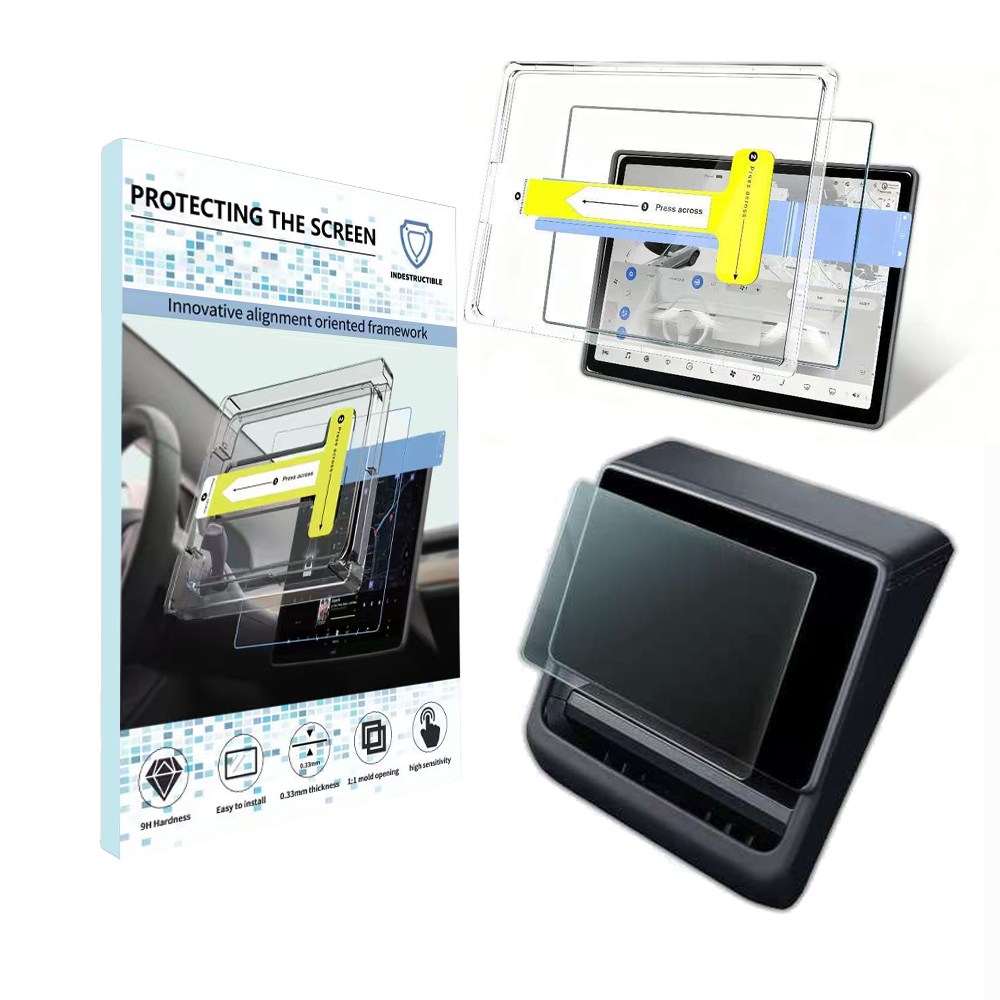 테슬라 모델 3 하이랜드/모델 Y 전용 전후석 강화유리 액정보호필름 세트 (눈부심 방지/지문 방지) 26,900원