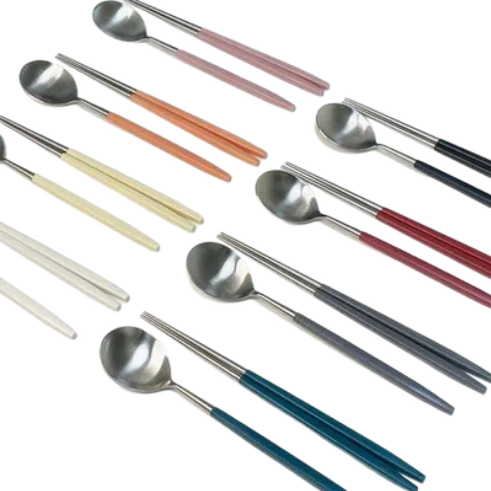 [백화점브랜드] am 솔리드 사각 수저 4인 세트 / 이태리 솔리드 사각형 수저 젓가락 세트 집들이 선물 57,400원