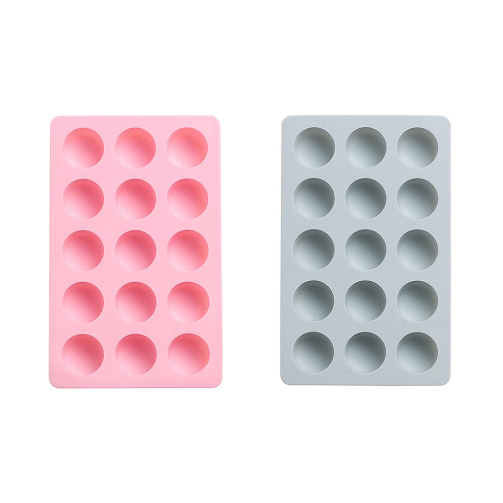 얼음 원형 실리콘 몰드 15구 2종 세트, 블루 + 핑크, 1세트 9,000원