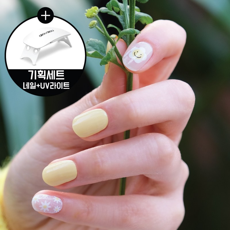 아로아로 젤네일 스트립 30p 세트, 반경화젤네일6종 10,900원