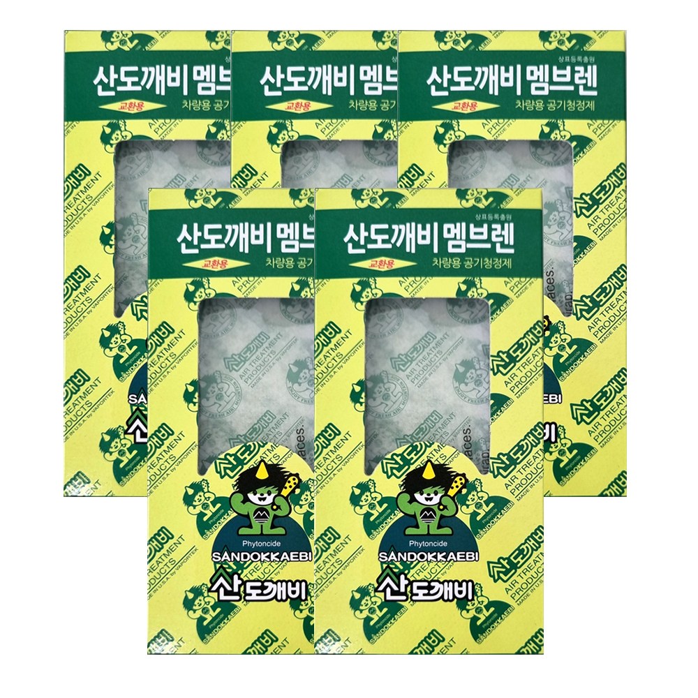 산도깨비 멤브렌 교환용 차량용 방향제 휘튼치드 6g X 5개 19,000원
