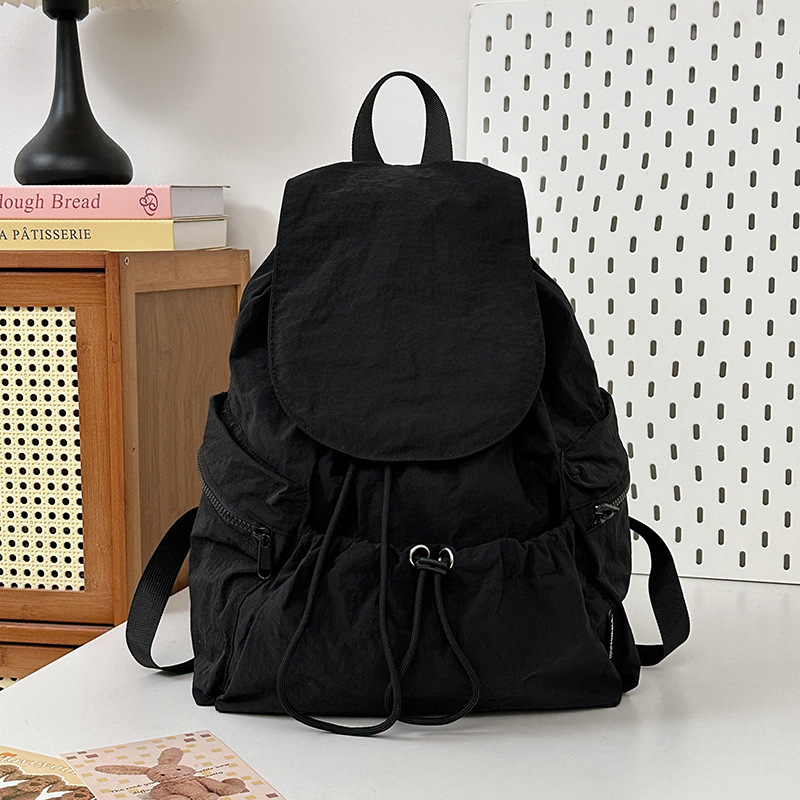 BOLEIBIO 여성백팩 나일론 가벼운 백팩 스트링 텀블러 보부상 백팩 방수 가방 캐릭터 피우치증정 24,110원