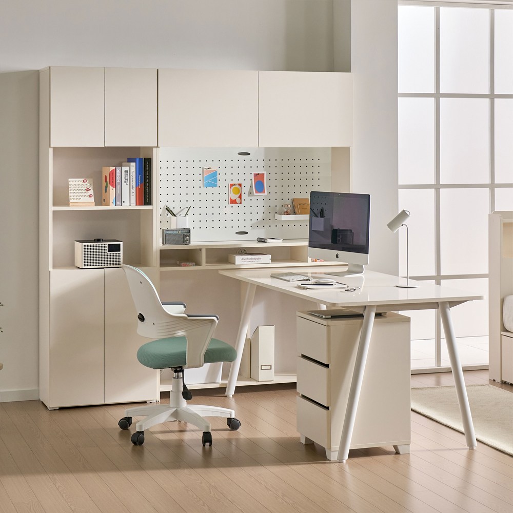 파로마 네오 로꼬 학생 서재 E0 1600책상 1200책장 600책장 보조서랍장 풀세트, 아이보리 659,900원