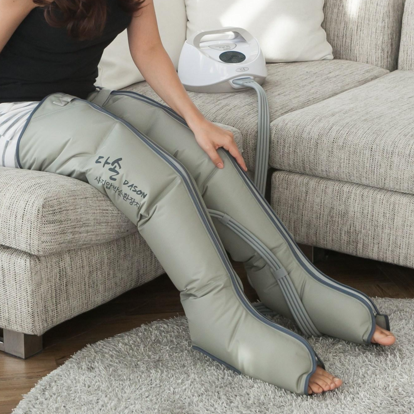 국산 의료기기 공기압 다리 마사지기 다손 사지압박순환장치 에어 안마기 본체+다리세트 171,250원