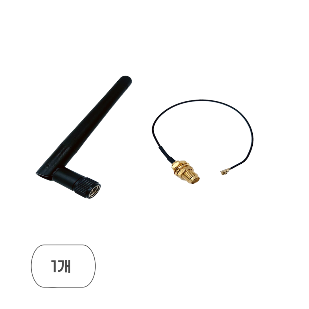 2DBi 무선 와이파이 안테나세트 2.4GHz 블루투스 와이파이 안테나 IPEX to SAM 케이블, 1개, 안테나1 케이블1 5,000원