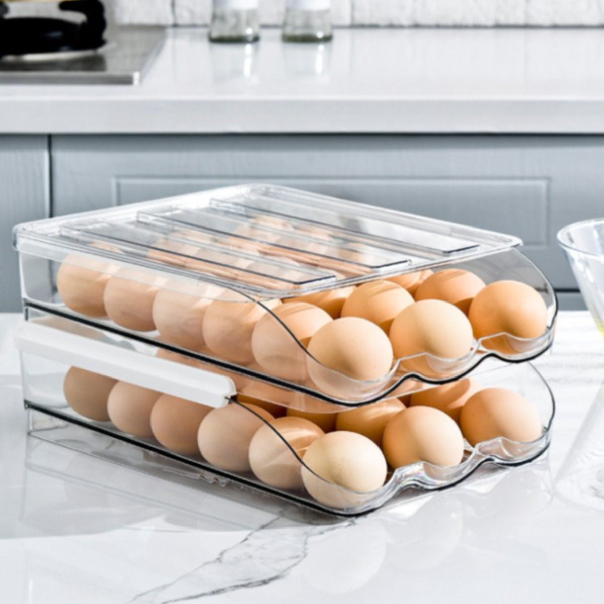 모누르 한손으로 간편한 자동 굴림 계란 트레이 15,500원