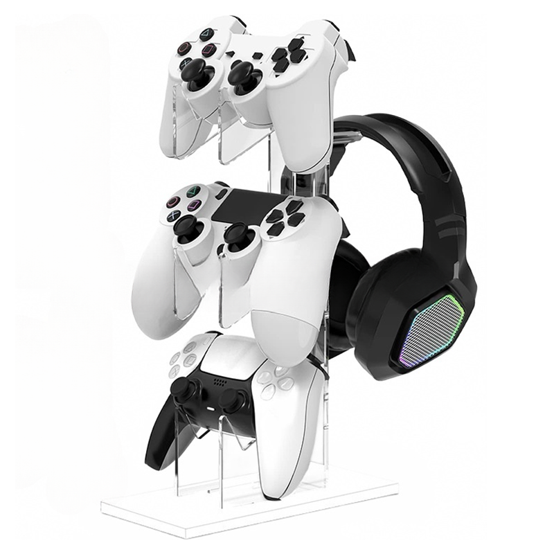 플로리 다용도 게임용 스탠드 패드 헤드셋 정리대, 01 화이트 베이스 3단, 1개, 단일상품 10,670원
